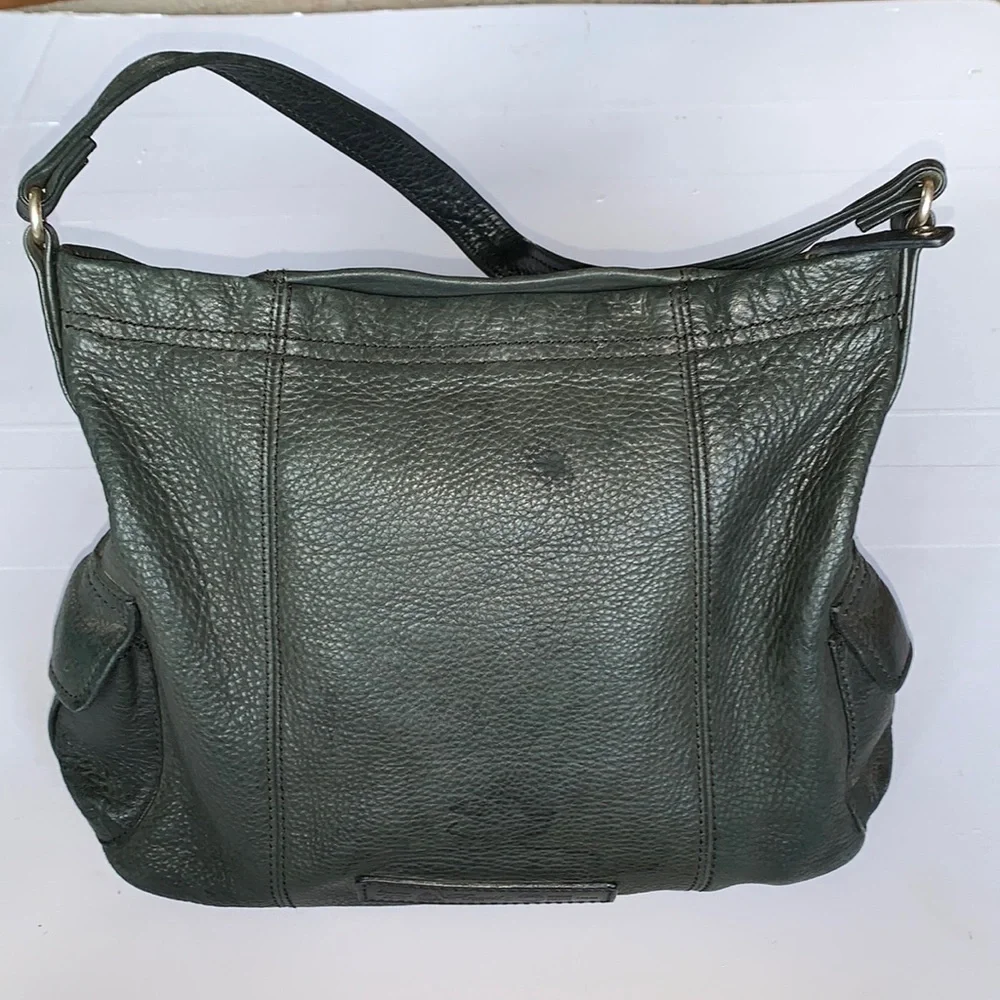 Fossil Bag Black Pebbled Leather Charcoal